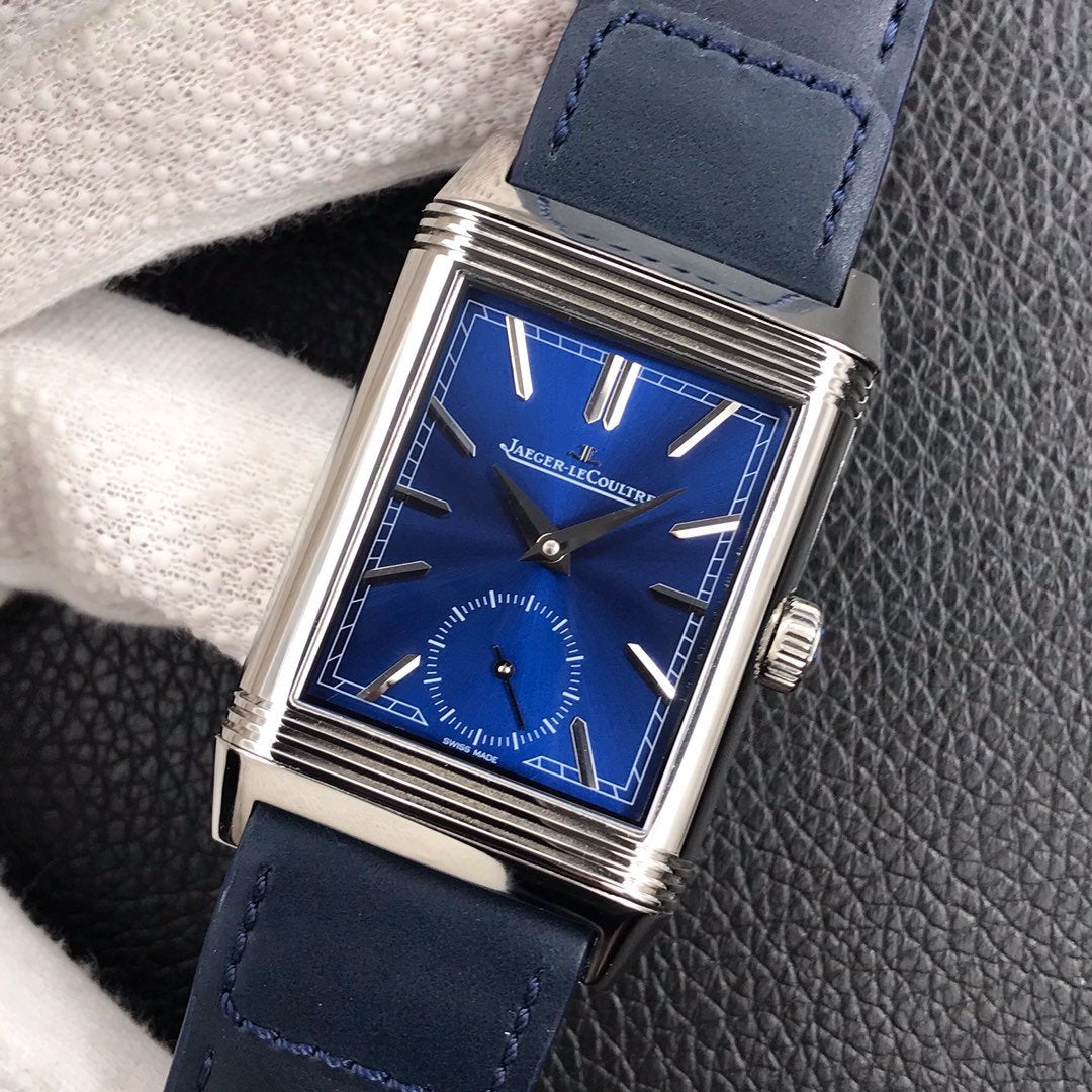 JAEGER REVERSO TRIBUTE DOUFACE BLUE DIAL