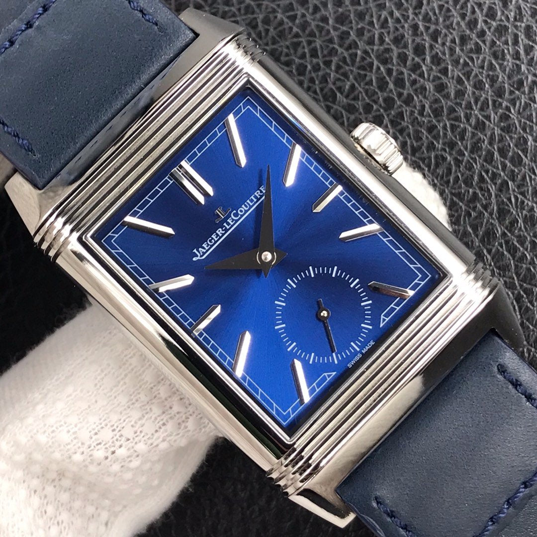 JAEGER REVERSO TRIBUTE DOUFACE BLUE DIAL