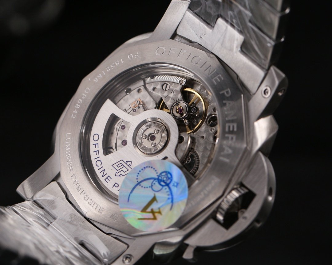LUMINOR MARINA 47MM STEEL BLACK DIAL