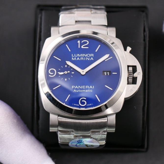 LUMINOR MARINA 47MM STEEL BLUE DIAL