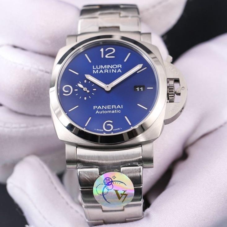 LUMINOR MARINA 47MM STEEL BLUE DIAL