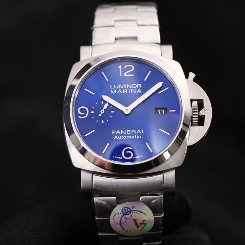 LUMINOR MARINA 47MM STEEL BLUE DIAL
