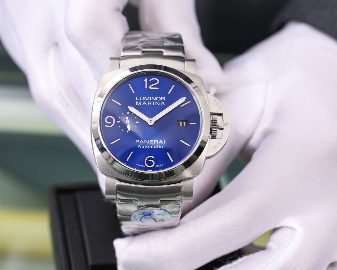 LUMINOR MARINA 47MM STEEL BLUE DIAL