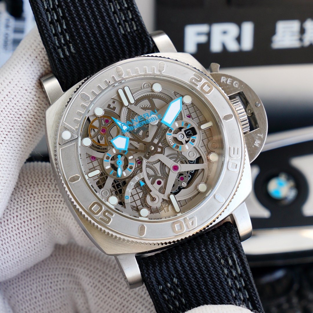 LUMINOR SUBMERSIBLE 47 STEEL SKELETON DIAL