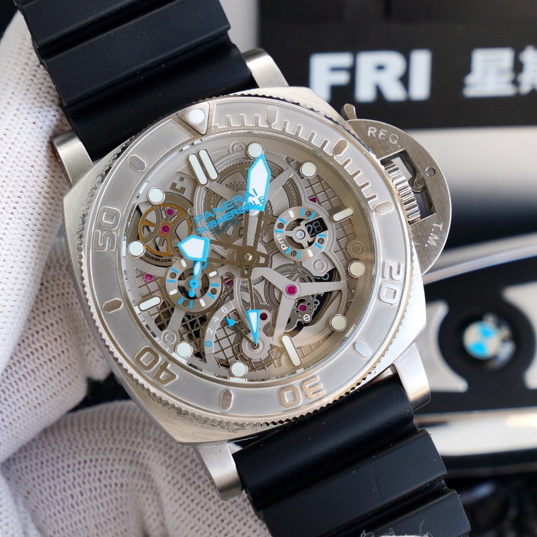 LUMINOR SUBMERSIBLE 47 STEEL SKELETON DIAL