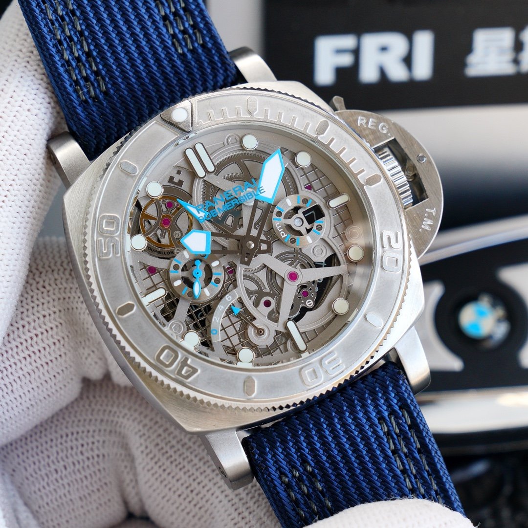 LUMINOR SUBMERSIBLE 47 STEEL SKELETON DIAL