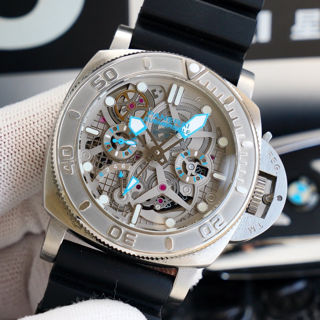 LUMINOR SUBMERSIBLE 47 STEEL SKELETON DIAL