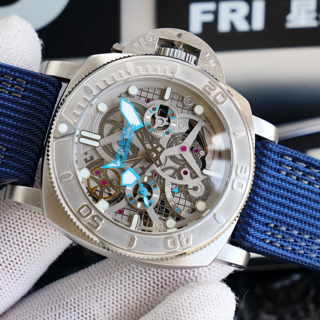 LUMINOR SUBMERSIBLE 47 STEEL SKELETON DIAL