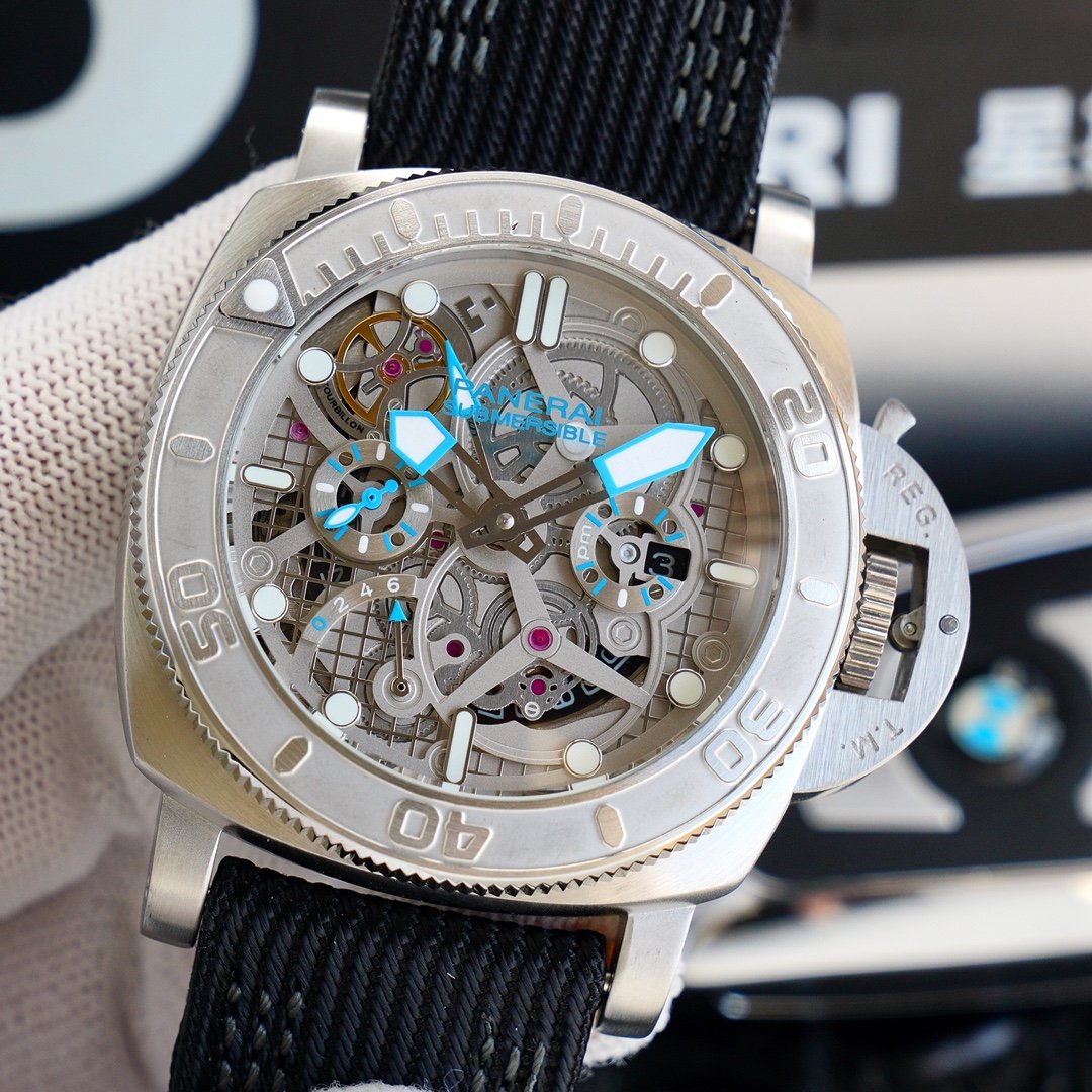 LUMINOR SUBMERSIBLE 47 STEEL SKELETON DIAL