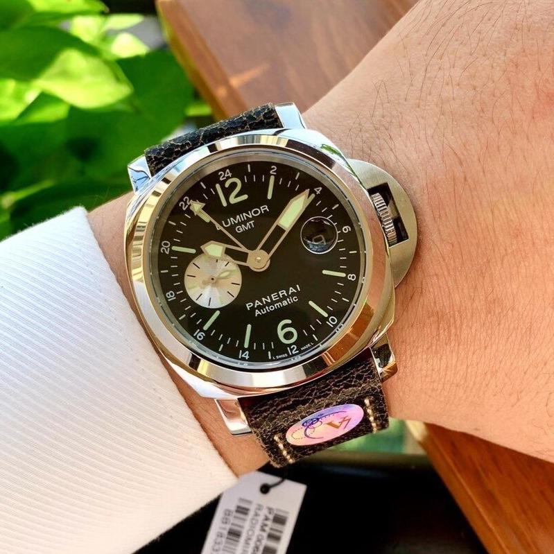 LUMINOR GMT 1950 STEEL BLACK DIAL