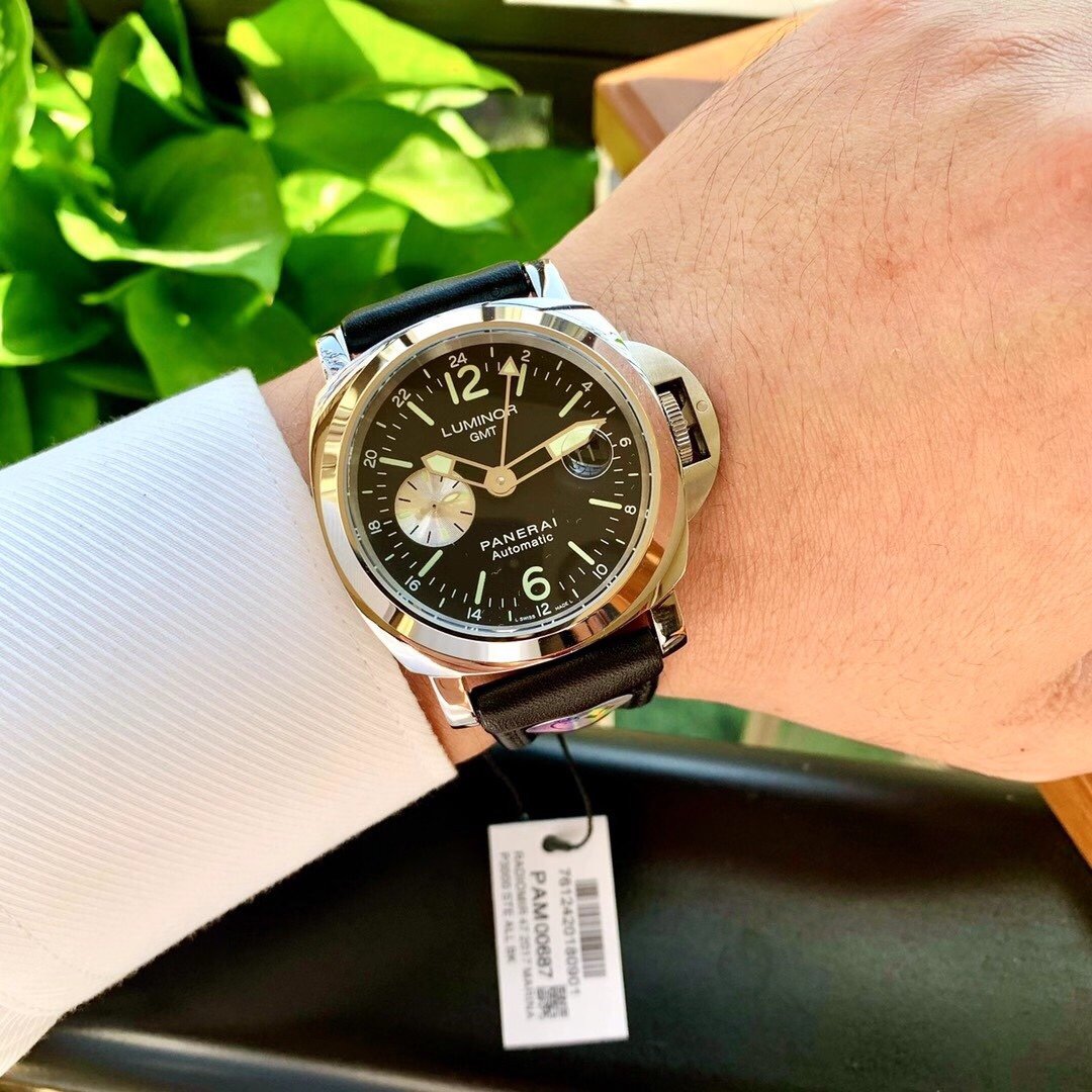 LUMINOR GMT 1950 STEEL BLACK DIAL