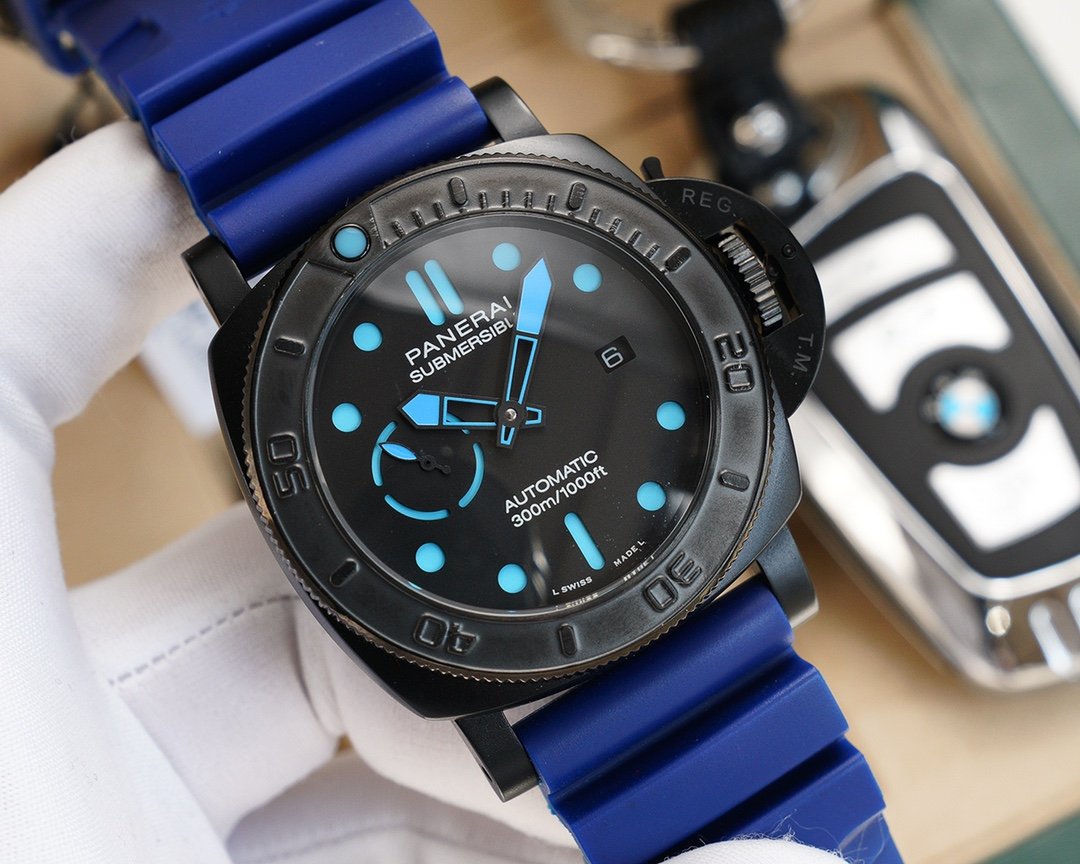SUBMERSIBLE MIKE HORN 47MM BLACK BLUE DIAL