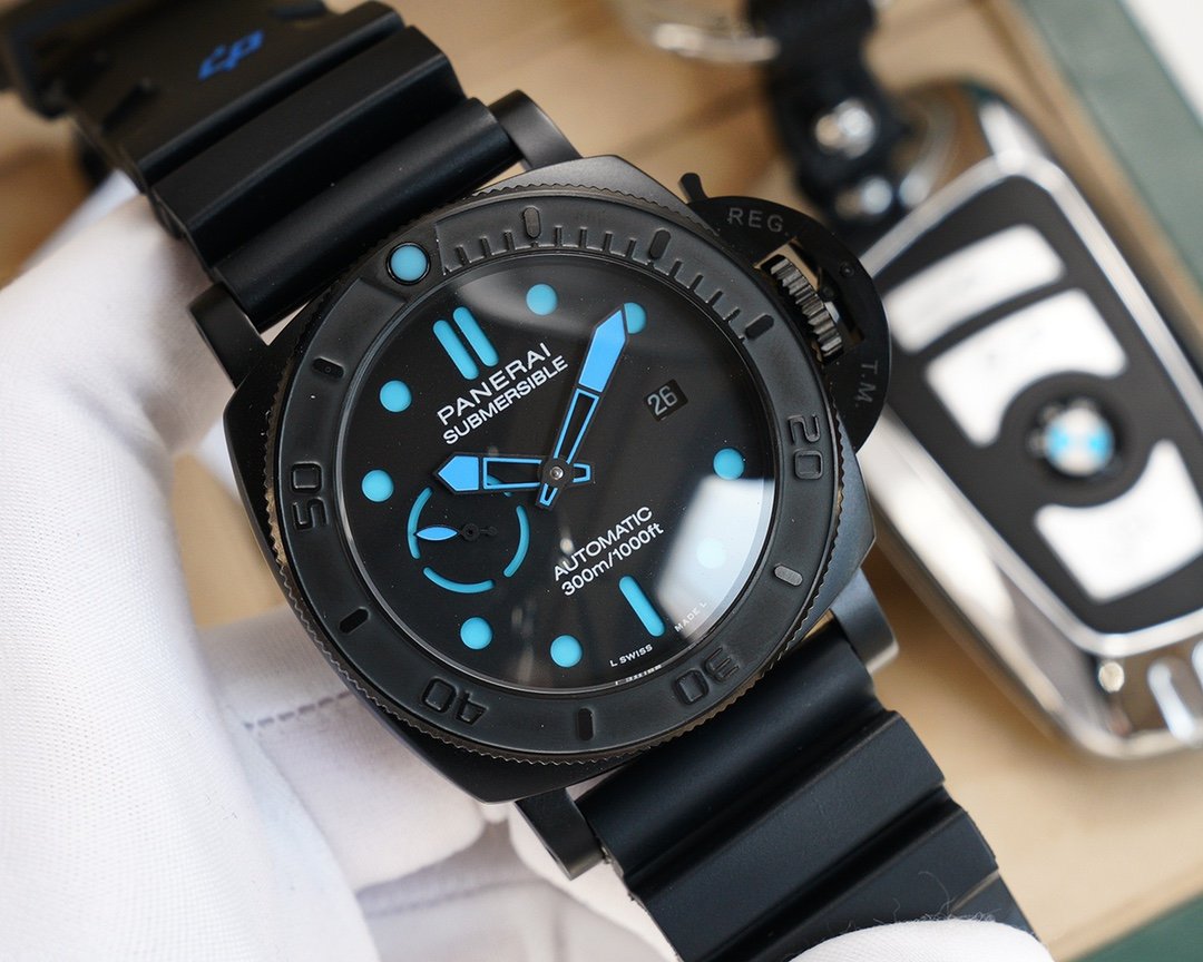 SUBMERSIBLE MIKE HORN 47MM BLACK BLUE DIAL