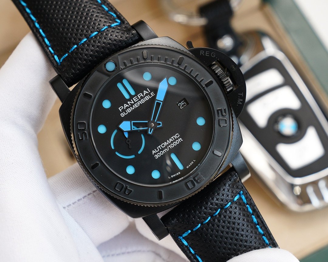SUBMERSIBLE MIKE HORN 47MM BLACK BLUE DIAL