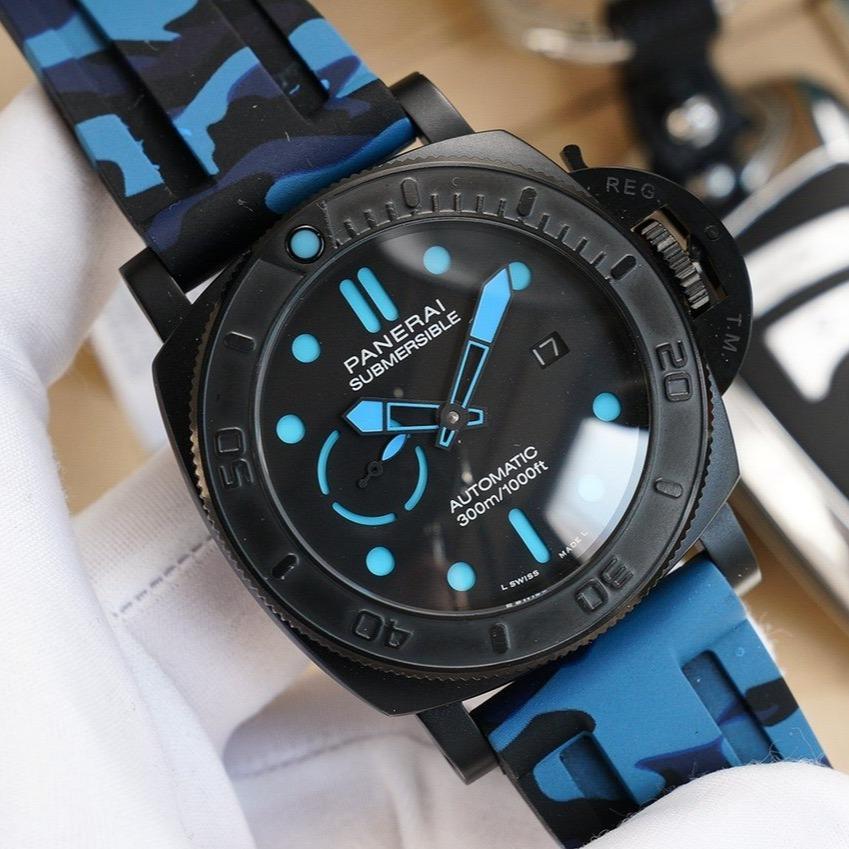 SUBMERSIBLE MIKE HORN 47MM BLACK BLUE DIAL