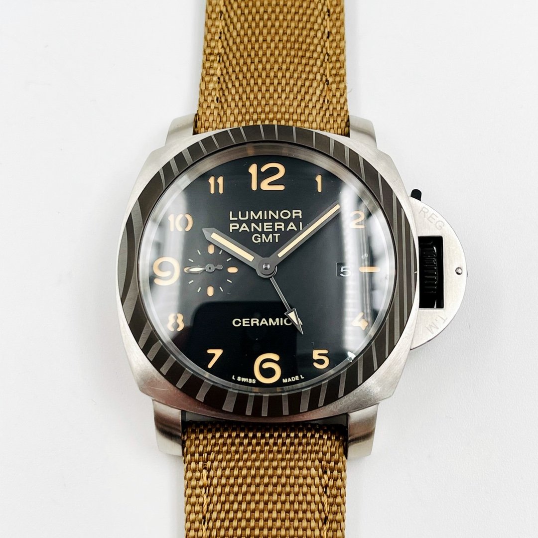 LUMINOR GMT 44MM STEEL CASE CERAMIC BEZEL