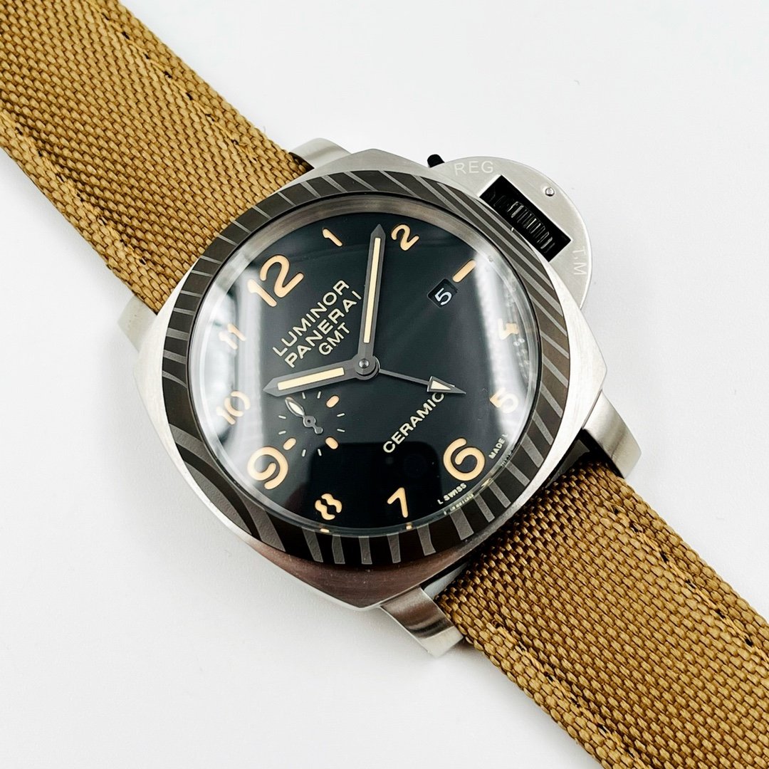 LUMINOR GMT 44MM STEEL CASE CERAMIC BEZEL