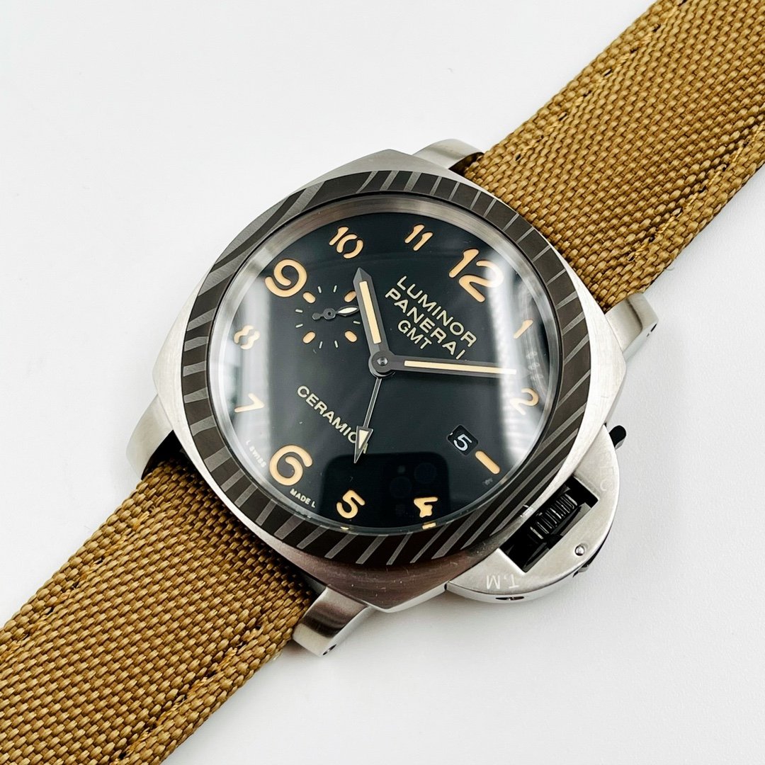 LUMINOR GMT 44MM STEEL CASE CERAMIC BEZEL