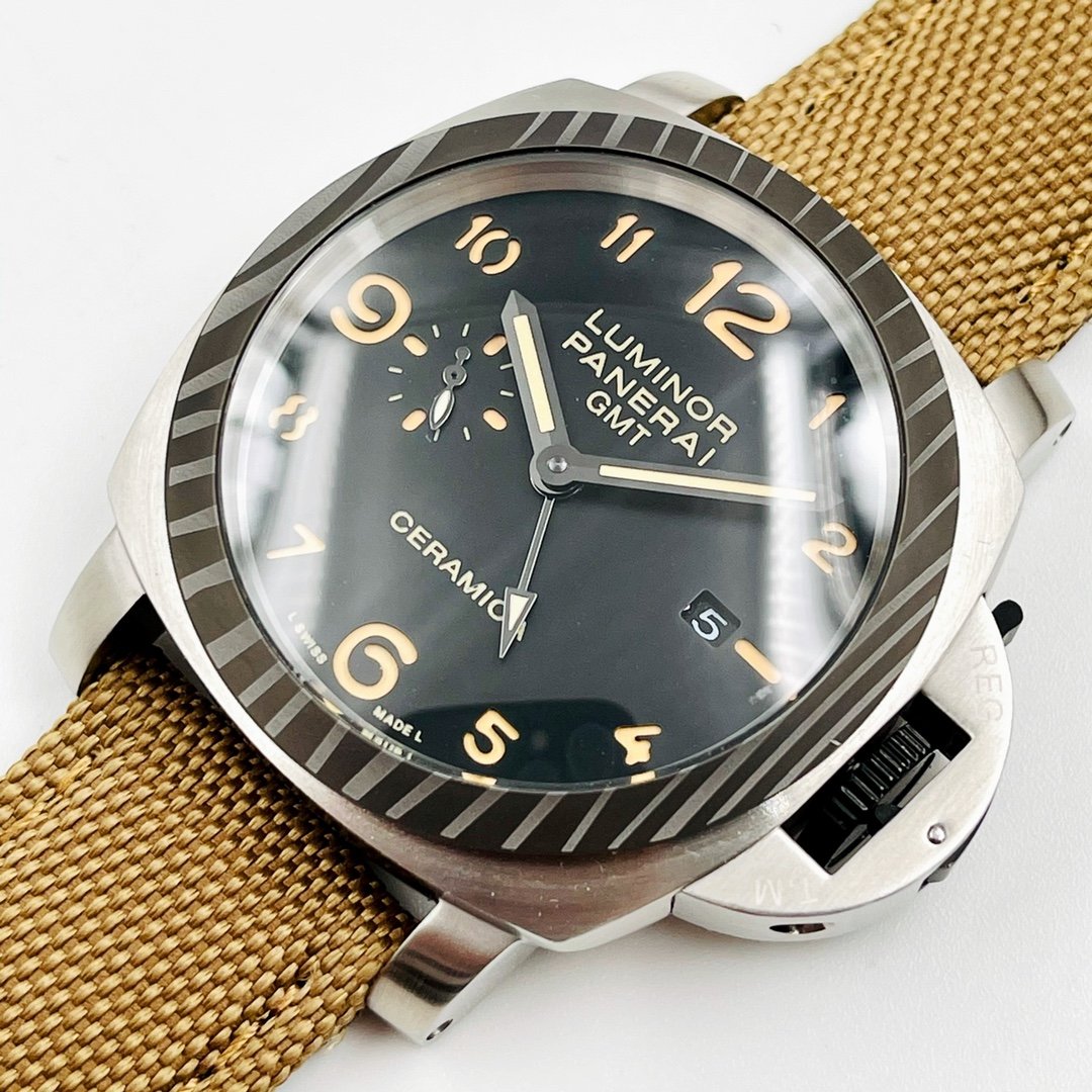 LUMINOR GMT 44MM STEEL CASE CERAMIC BEZEL