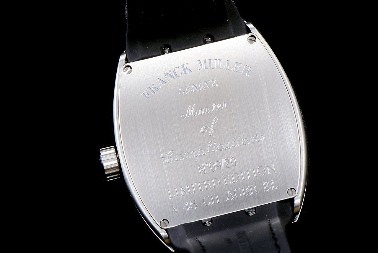 FRANCK VANGUARD CRAZY HOURS STEEL CASE WHITE DIAL