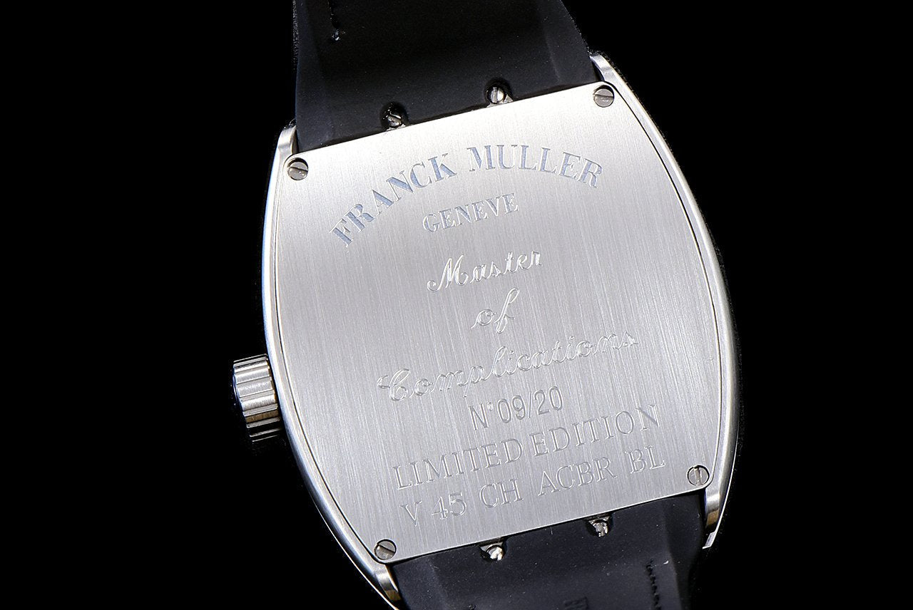 FRANCK VANGUARD CRAZY HOURS STEEL CASE GREEN NUMERALS