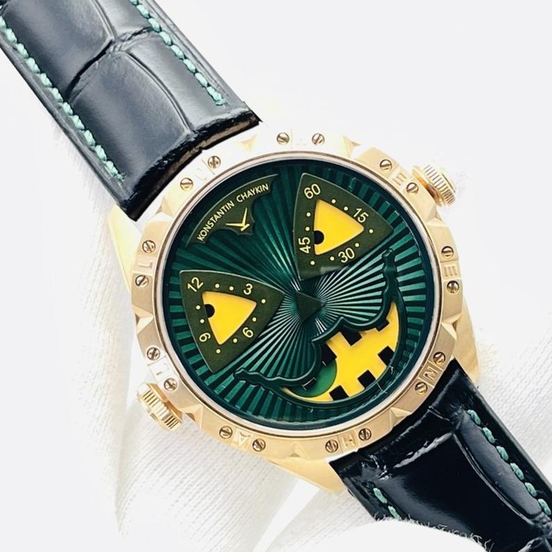KONSTANTIN 42MM STEEL CASE HALLOWEEN PUMPKIN HEAD LIMITED EDITION