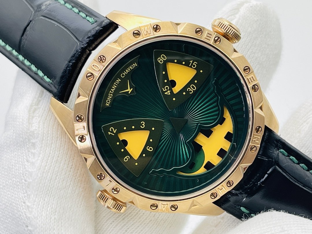 KONSTANTIN 42MM STEEL CASE HALLOWEEN PUMPKIN HEAD LIMITED EDITION