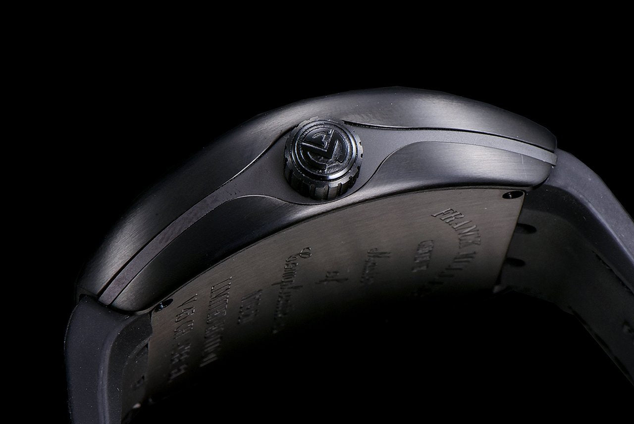 FRANCK VANGUARD CRAZY HOURS BLACK CASE WHITE NUMERALS