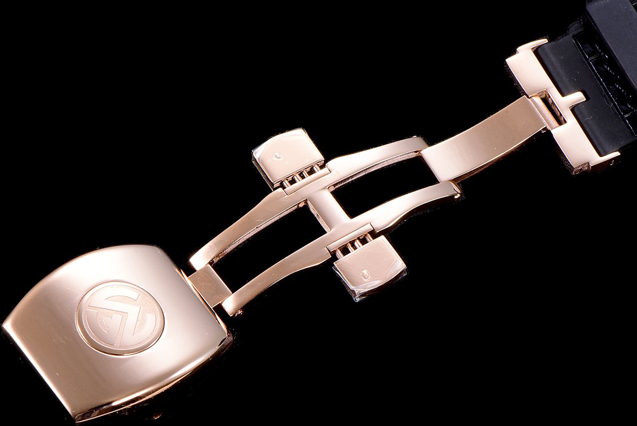 FRANCK VANGUARD CRAZY HOURS ROSE GOLD CASE YELLOW NUMERALS