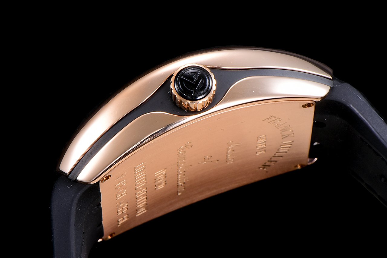 FRANCK VANGUARD CRAZY HOURS ROSE GOLD WHITE DIAL