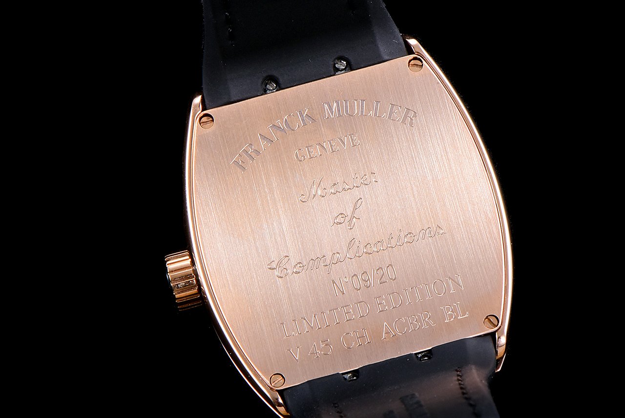 FRANCK VANGUARD CRAZY HOURS ROSE GOLD WHITE DIAL