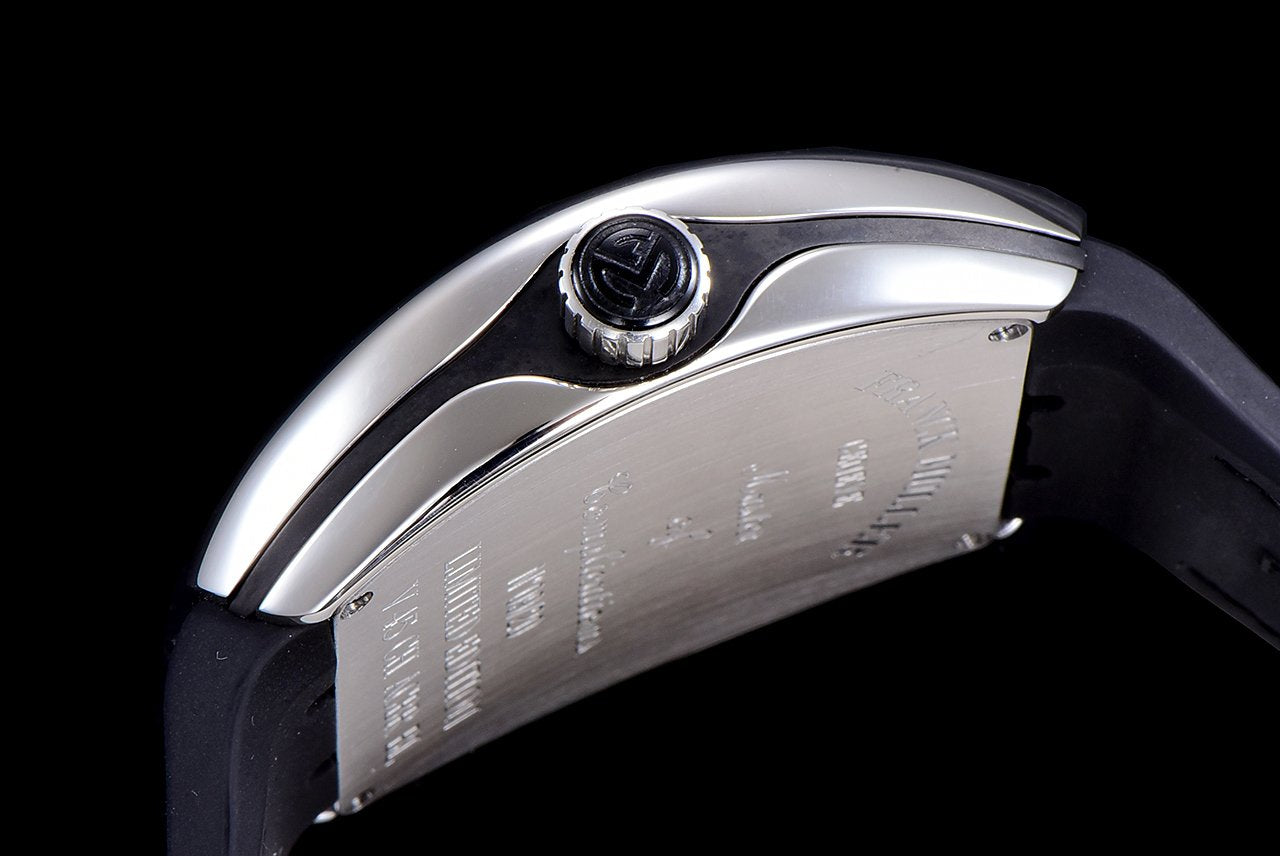 FRANCK VANGUARD CRAZY HOURS STEEL CASE BLUE DIAL