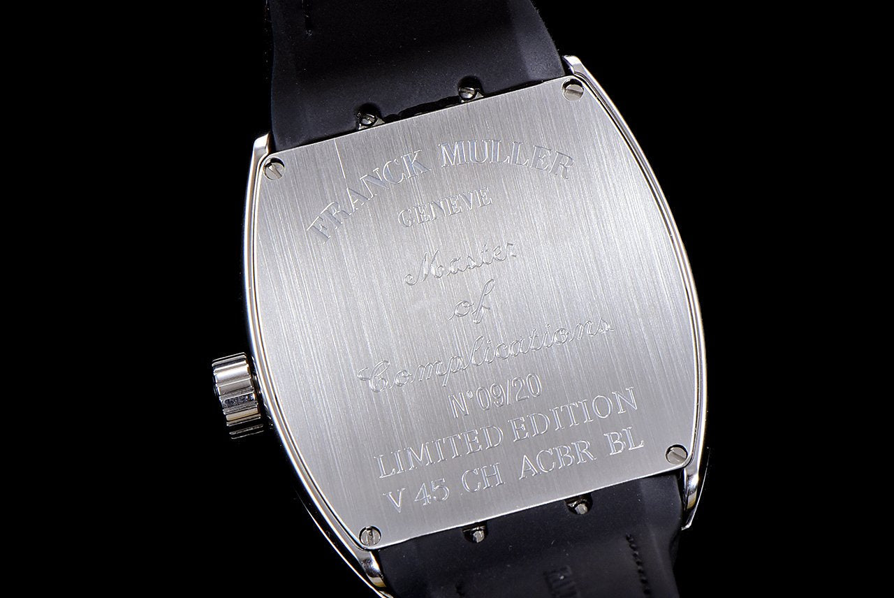 FRANCK VANGUARD CRAZY HOURS STEEL CASE BLUE DIAL