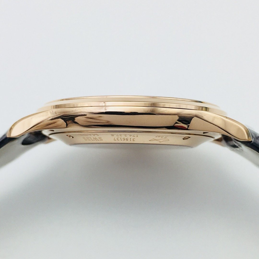 JAEGER MASTER CONTROL ULTRA THIN ROSE GOLD GREY DIAL