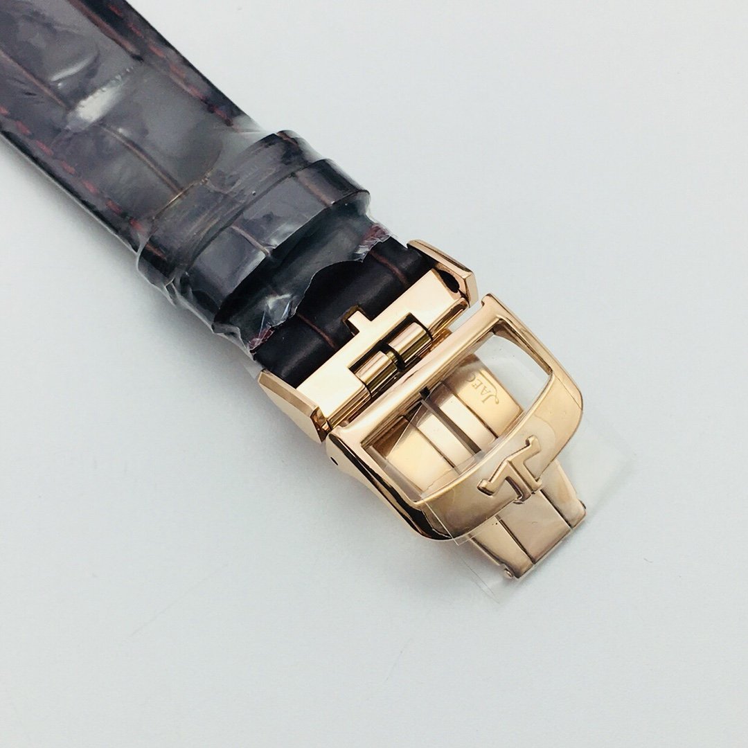 JAEGER MASTER CONTROL ULTRA THIN ROSE GOLD GREY DIAL