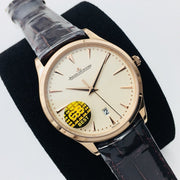 JAEGER MASTER CONTROL ULTRA THIN ROSE GOLD WHITE DIAL