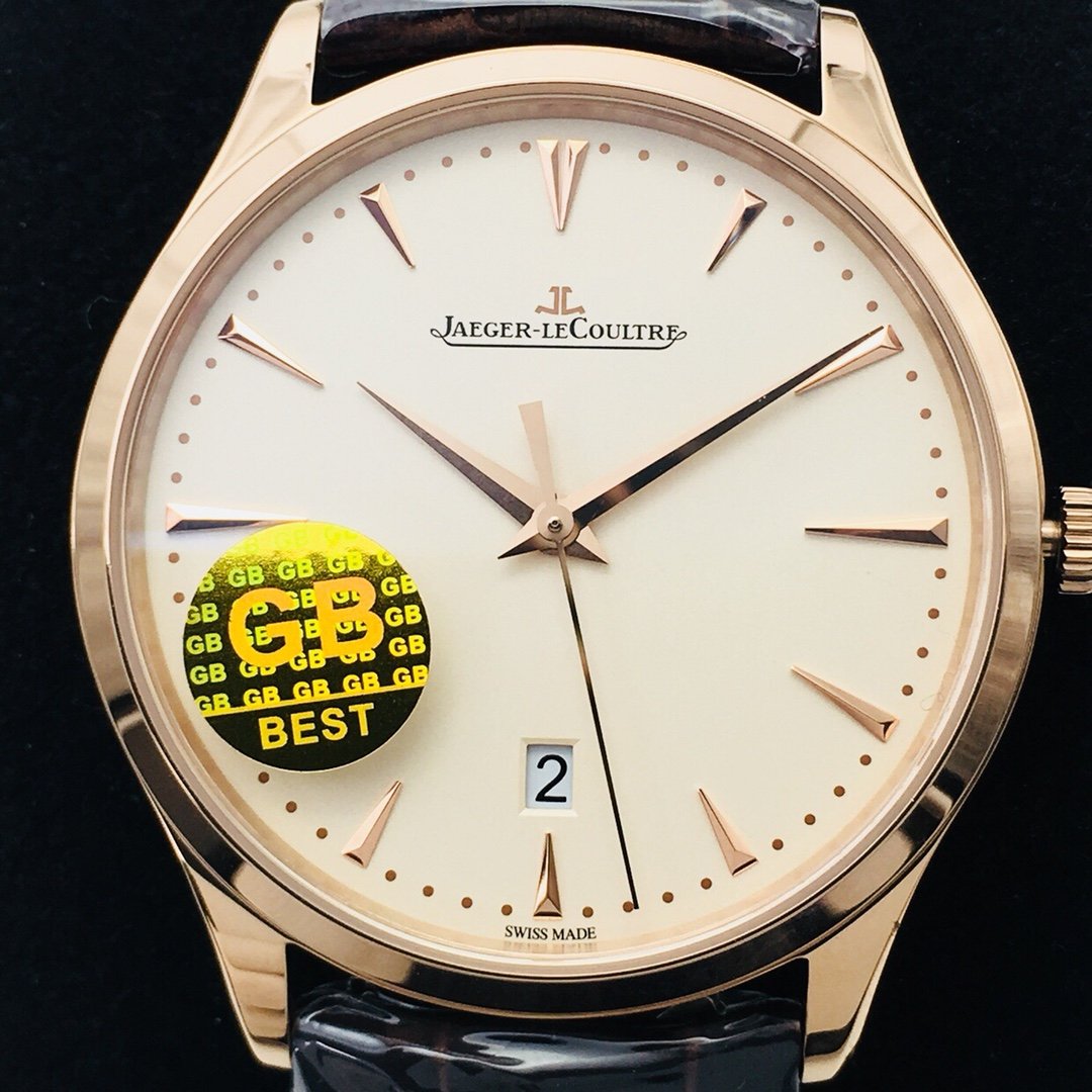 JAEGER MASTER CONTROL ULTRA THIN ROSE GOLD WHITE DIAL