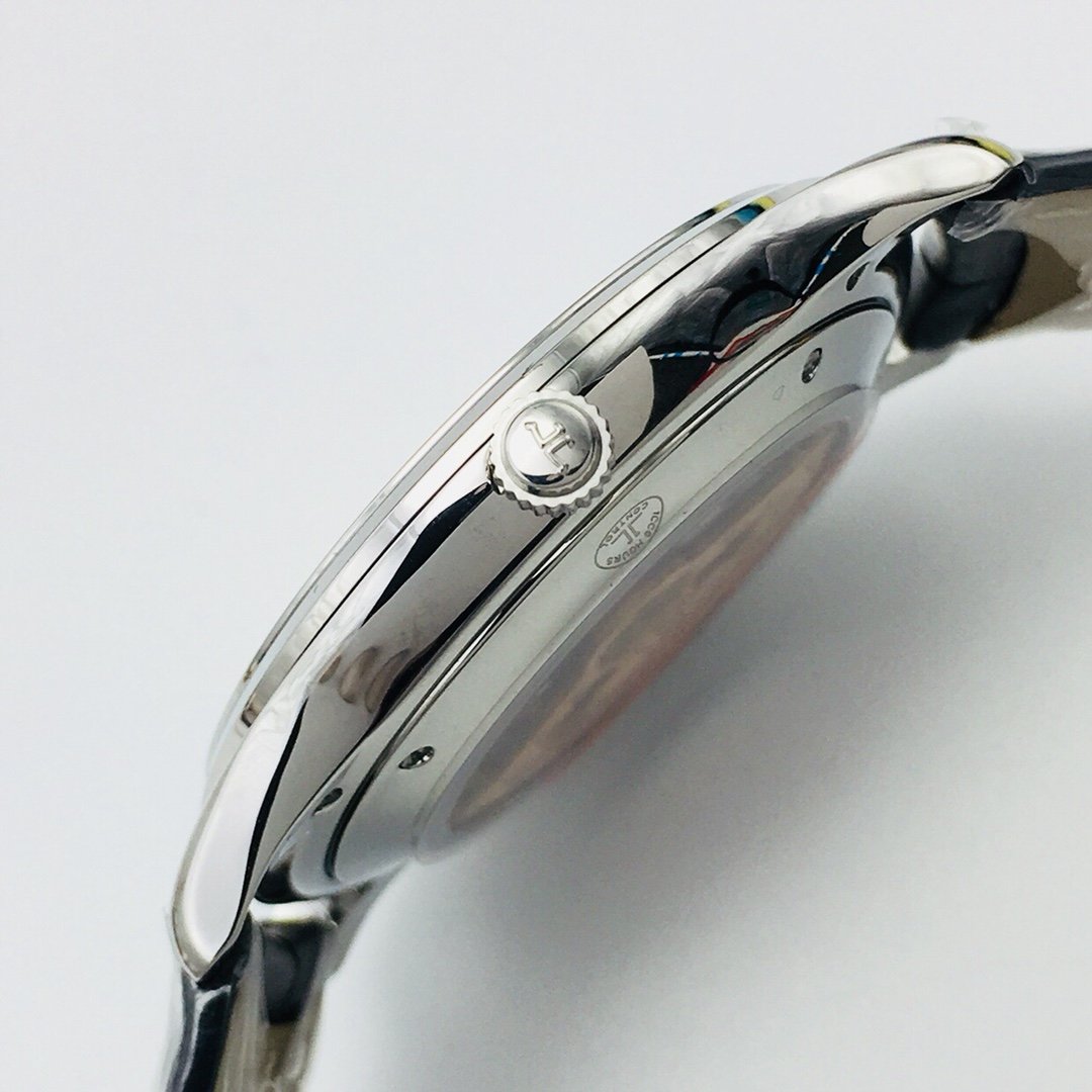 JAEGER MASTER CONTROL ULTRA THIN STEEL BLACK DIAL