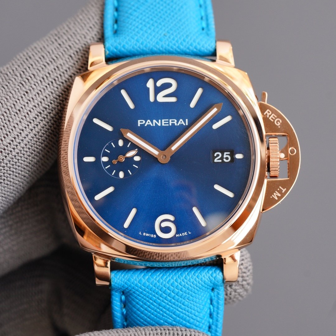 LUMINOR DUE 3 DAYS ROSE GOLD 45MM BLUE DIAL