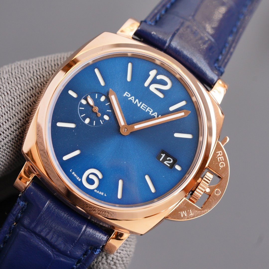 LUMINOR DUE 3 DAYS ROSE GOLD 45MM BLUE DIAL