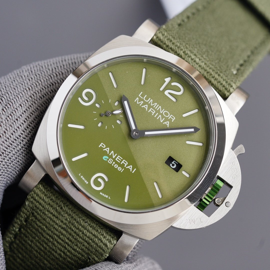 LUMINOR MARINA 1950 3 DAYS STEEL KHAKI DIAL