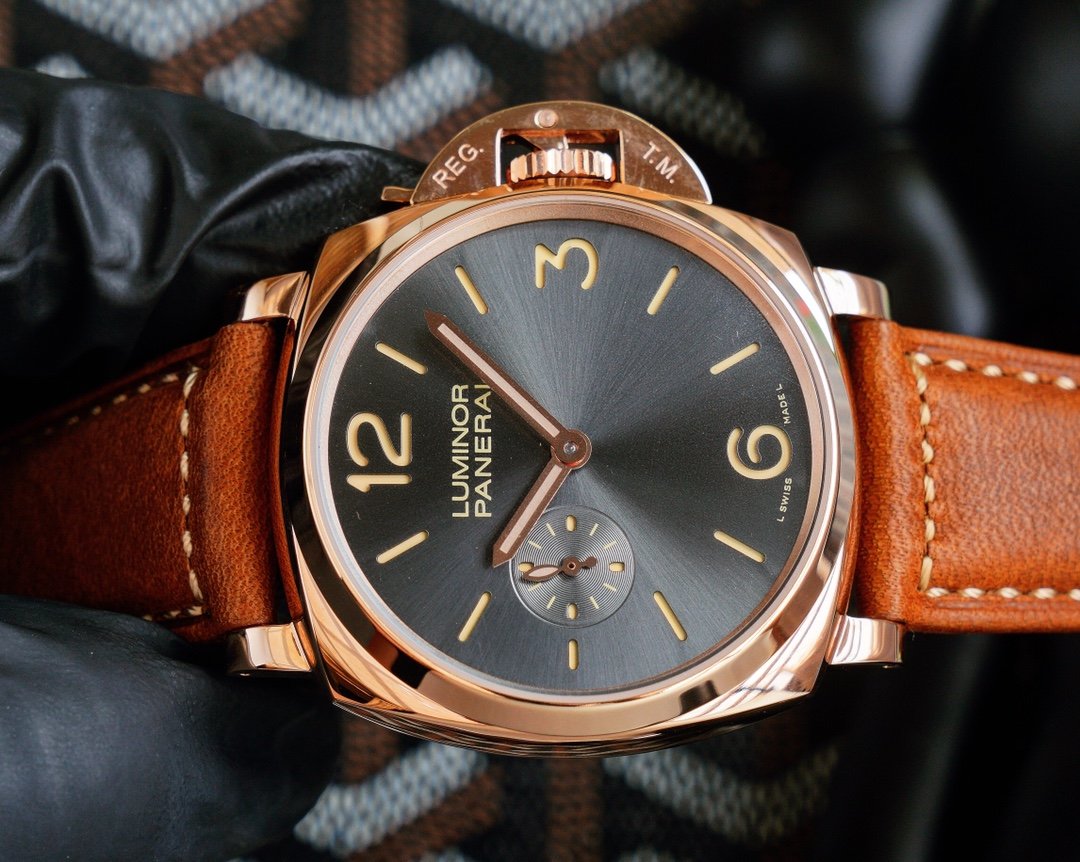 LUMINOR DUE 3 DAYS ROSE GOLD 45MM GREY DIAL