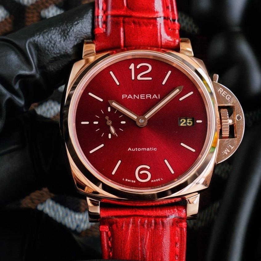 LUMINOR DUE 3 DAYS ROSE GOLD 45MM RED DIAL