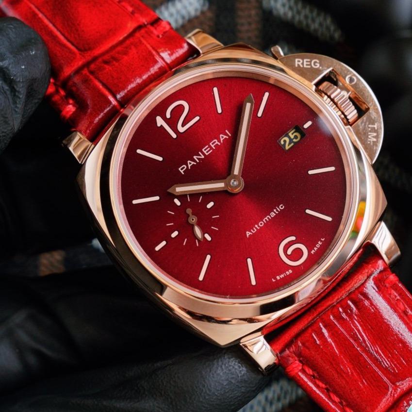 LUMINOR DUE 3 DAYS ROSE GOLD 45MM RED DIAL