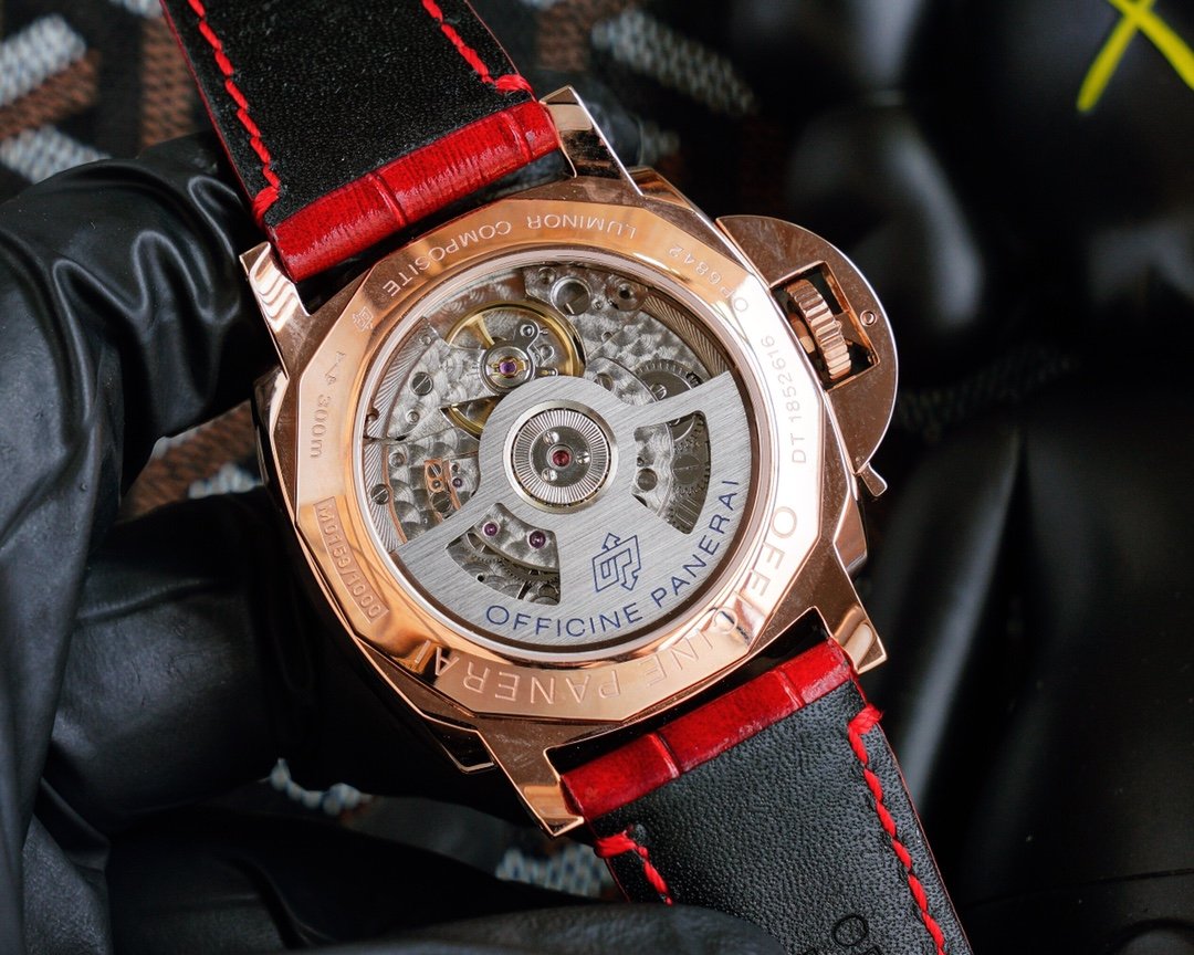 LUMINOR DUE 3 DAYS ROSE GOLD 45MM RED DIAL