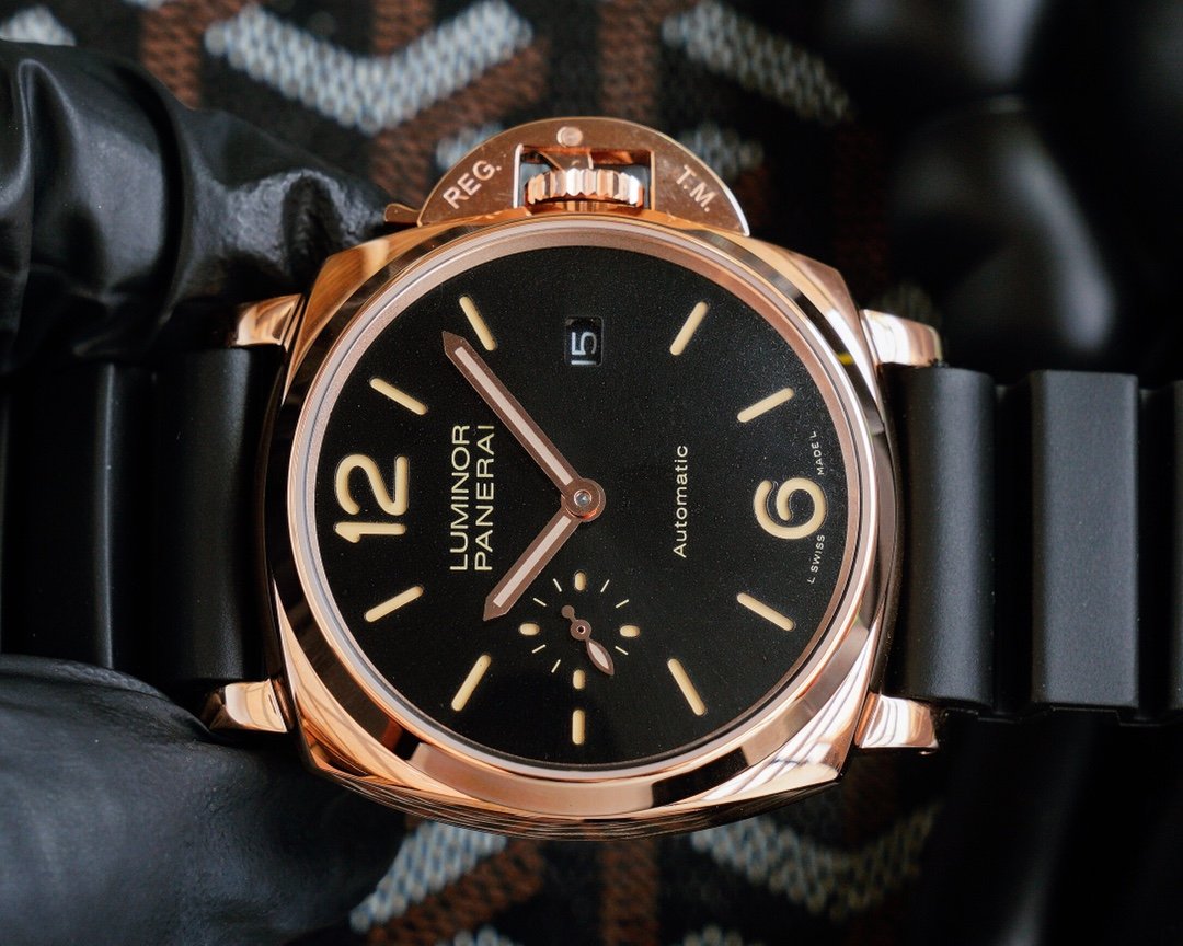 LUMINOR DUE 3 DAYS ROSE GOLD 45MM BLACK DIAL