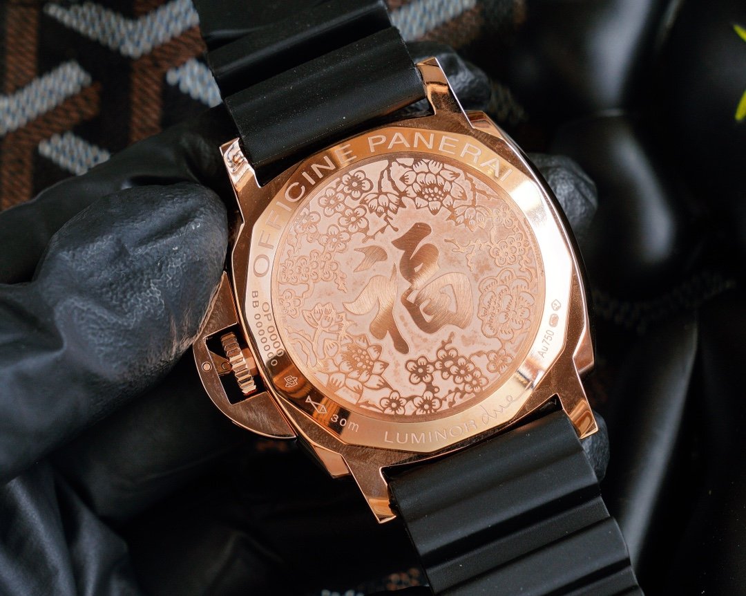 LUMINOR DUE 3 DAYS ROSE GOLD 45MM BLACK DIAL