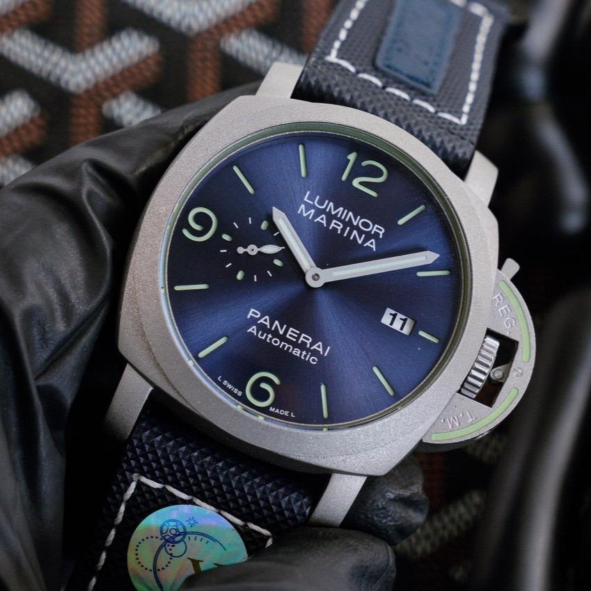 LUMINOR MARINA 44MM CARBONTECH BLUE DIAL
