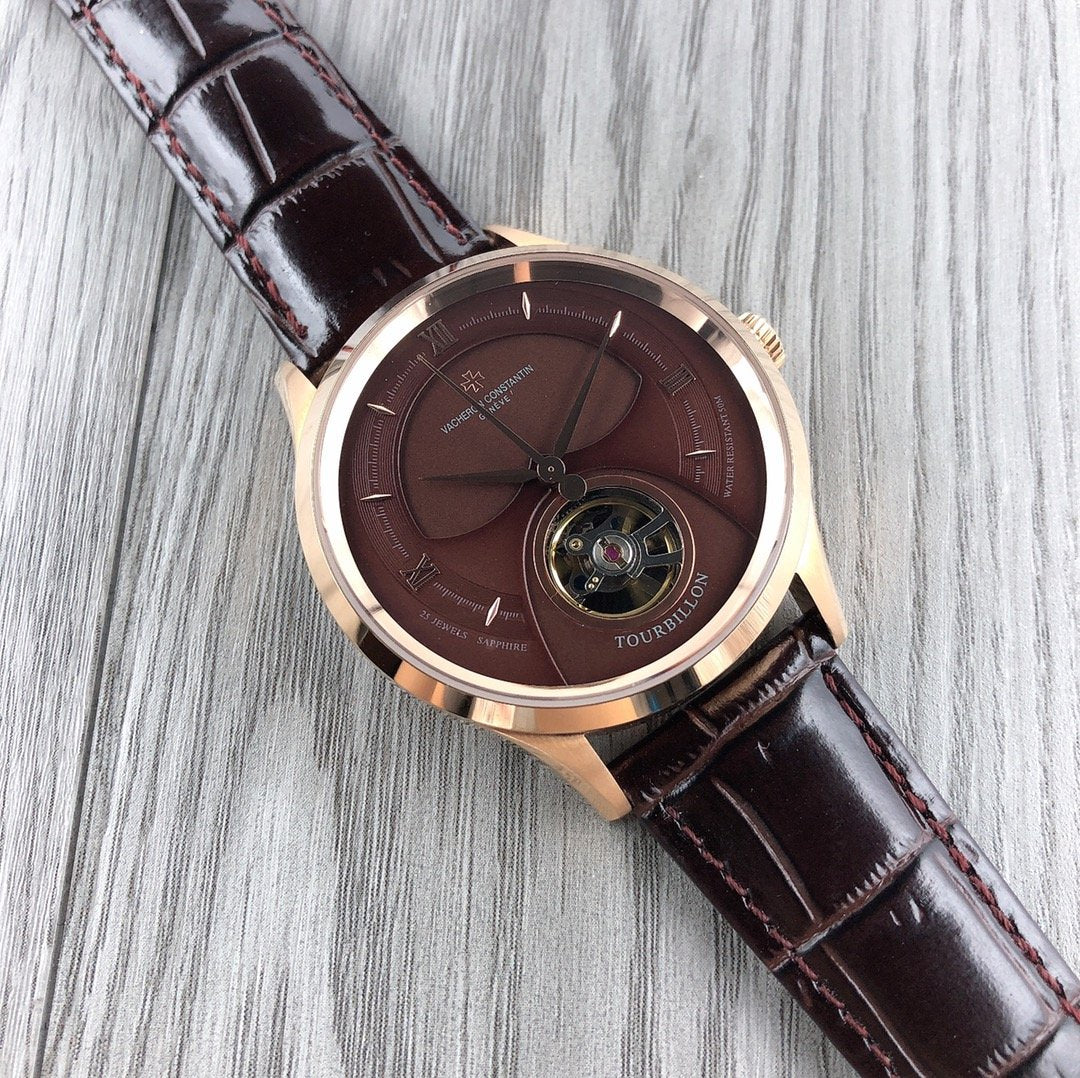 VACHERON PATRIMONY TOURBILLON LEATHER STRAP