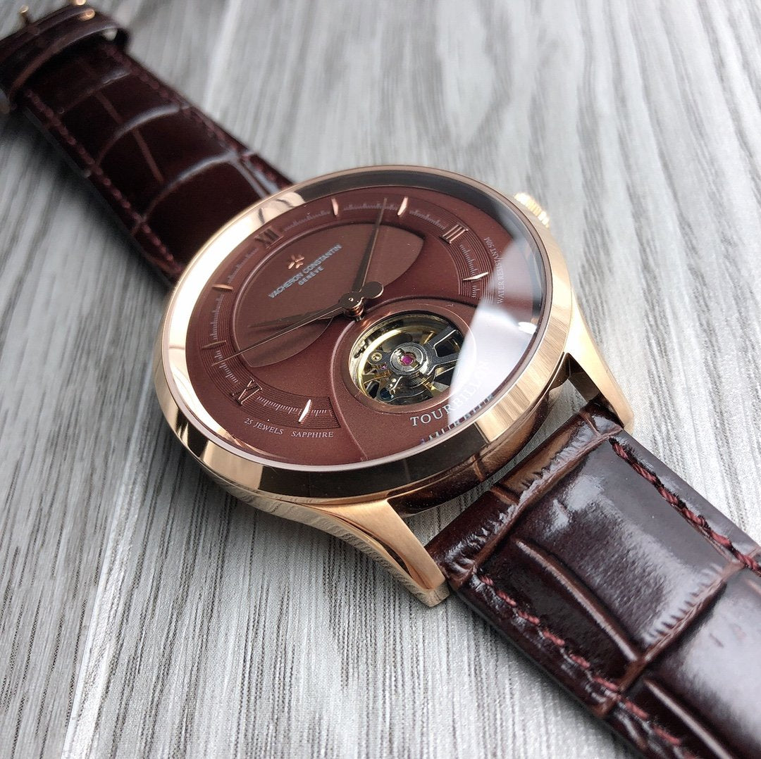 VACHERON PATRIMONY TOURBILLON LEATHER STRAP